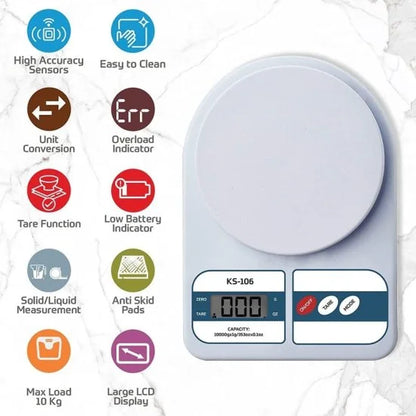 SF-400 Digital Kitchen Weight Scale – 10Kg Capacity