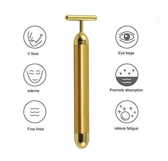 Energy Beauty Bar – 24K Gold Vibrating Face Massager