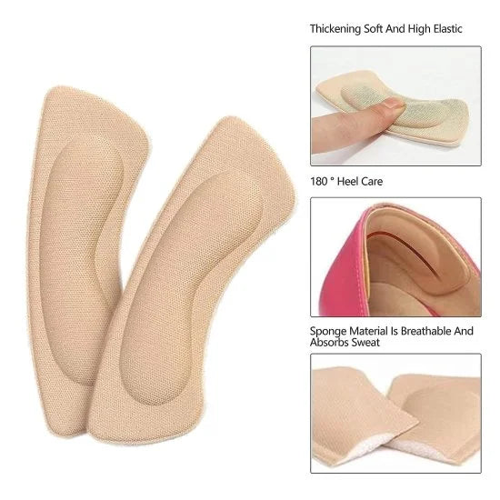 Heel Liner Grips Cushion Inserts for Loose Shoes | Anti-Slip Comfort Pads | 5 Pairs = ₹199 (Free Shipping)